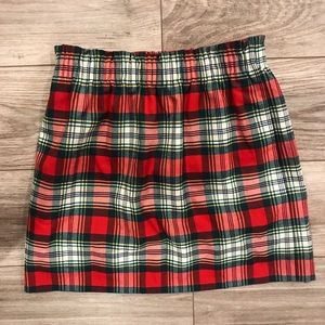 J. Crew Holiday Plaid Skirt